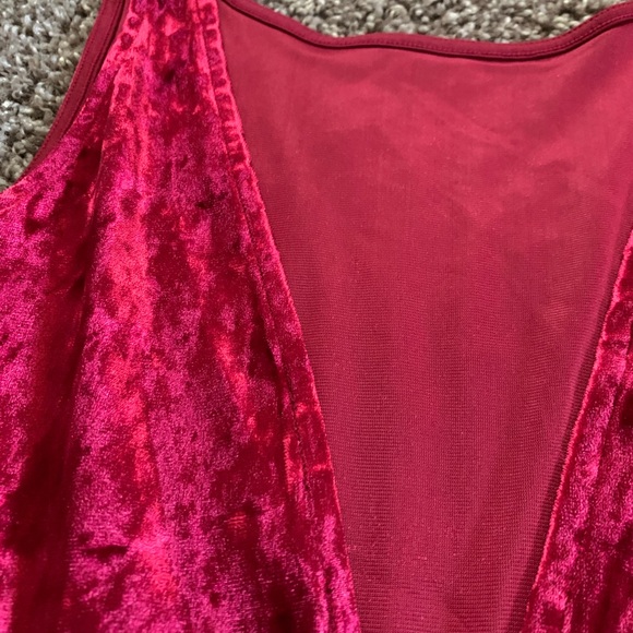 Red Velvet Dress - Picture 4 of 6